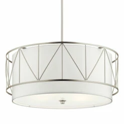 Hot Sale 😍 Kichler Lighting Birkleigh 4-Light Pendant Satin Nickel 😉 -Kichler Lighting Shop unnamed file 1967