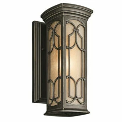 Cheap 🧨 Kichler Lighting Franceasi Collection 1-light Olde Bronze Outdoor Wall Sconce 🤩