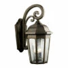 Outlet 👍 Kichler Lighting Courtyard Collection 3-light Rubbed Bronze Outdoor Wall Lantern ✨