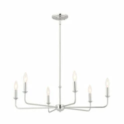 Outlet 👍 Kichler Lighting Pallas 6-Light Polished Nickel Chandelier - 32.25 In 👍 -Kichler Lighting Shop unnamed file 2005