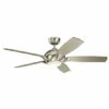 Top 10 🎁 Kichler Lighting Geno Collection 54-inch Brushed Stainless Steel LED Ceiling Fan 👏