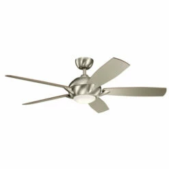 Top 10 🎁 Kichler Lighting Geno Collection 54-inch Brushed Stainless Steel LED Ceiling Fan 👏
