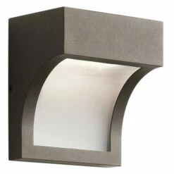 Flash Sale 👍 Kichler Lighting Shelby Collection 1-light Textured Architectural Bronze LED Outdoor Wall Sconce ✨