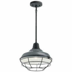 Wholesale 🧨 Kichler Lighting Kichler Pier 1-light Outdoor Pendant/Semi-Flush Mount White 😀