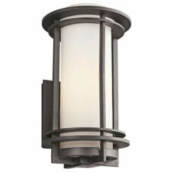 Top 10 😉 Kichler Lighting Pacific Edge Collection 1-light Architectural Bronze Outdoor Wall Lantern 👏