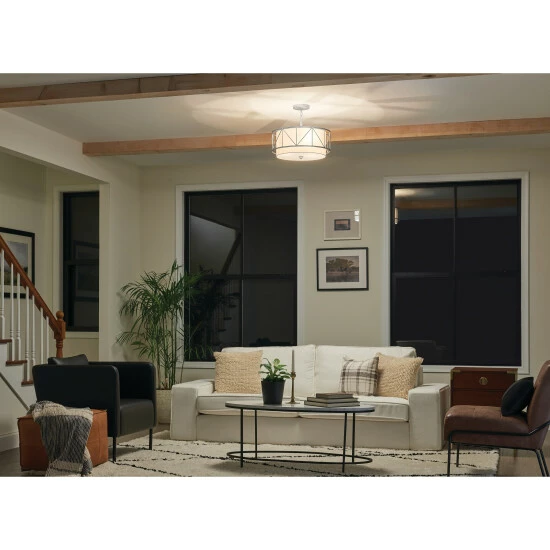 Best reviews of π Kichler Lighting Birkleigh 18 In. 3-Light Satin Nickel Convertible Pendant Hanging Light/Semi Flush π― 7 Best reviews of π Kichler Lighting Birkleigh 18 In. 3-Light Satin Nickel Convertible Pendant Hanging Light/Semi Flush π― - Image 5