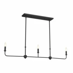 Budget 😀 Kichler Lighting Pallas 3-Light Black Linear Chandelier - 48.25 In ✔️ -Kichler Lighting Shop unnamed file 2248