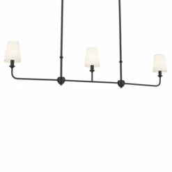 Budget 😀 Kichler Lighting Pallas 3-Light Black Linear Chandelier - 48.25 In ✔️ -Kichler Lighting Shop unnamed file 2249