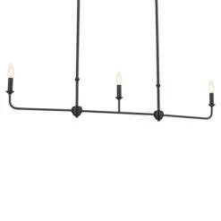 Budget 😀 Kichler Lighting Pallas 3-Light Black Linear Chandelier - 48.25 In ✔️ -Kichler Lighting Shop unnamed file 2250