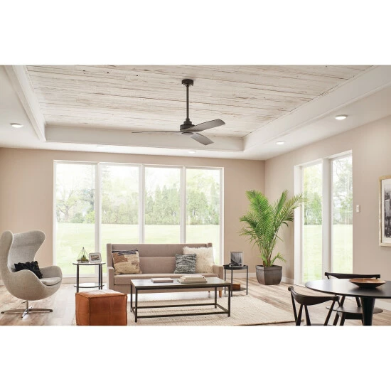 Cheap 𧨠Kichler Lighting Reid 56-inch Ceiling Fan (3-finish Options) Brushed Nickel 𧨠5 Cheap 𧨠Kichler Lighting Reid 56-inch Ceiling Fan (3-finish Options) Brushed Nickel 𧨠- Image 3