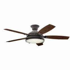 Best Pirce 😍 Kichler Lighting Hatteras Bay 52-inch LED Ceiling Fan Weathered Zinc ⭐ -Kichler Lighting Shop unnamed file 2290