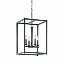 Budget 🌟 Kichler Lighting Crosby 4-Light Foyer Pendant Black 🤩 -Kichler Lighting Shop unnamed file 2334