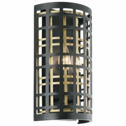 Cheapest 😍 Kichler Lighting Aldergate Collection 2-light Black Wall Sconce ❤️
