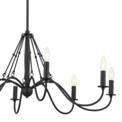 Best Sale 😍 Kichler Lighting Freesia 38 Inch 8-Light Chandelier Textured Black 😉 -Kichler Lighting Shop unnamed file 2433