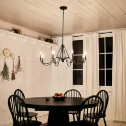 Best Sale 😍 Kichler Lighting Freesia 38 Inch 8-Light Chandelier Textured Black 😉 -Kichler Lighting Shop unnamed file 2436