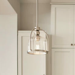 Outlet 💯 Kichler Lighting Transitional 1-light Brushed Nickel Mini Pendant - Brushed Nickel 🧨 -Kichler Lighting Shop unnamed file 2496