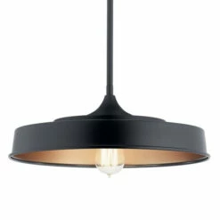 Flash Sale 😉 Kichler Lighting Elias 1-Light Semi Flush Mount Ceiling Light Black ✨ -Kichler Lighting Shop unnamed file 2546