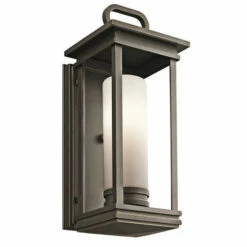 Buy β¨ Kichler Lighting South Hope Collection 1-light Rubbed Bronze Outdoor Wall Lantern βοΈ