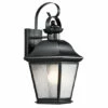 Buy 🌟 Kichler Lighting Mount Vernon Collection 1-light Black Outdoor Wall Lantern 🔔
