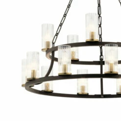 Promo ⌛ Kichler Lighting Mathias 15-Light 2 Tier Chandelier Olde Bronze 🌟 -Kichler Lighting Shop unnamed file 2568