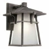 Wholesale 💯 Kichler Lighting Beckett Collection 1-light Weathered Zinc Outdoor LED Wall Lantern 🥰