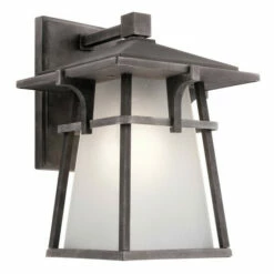 Wholesale 💯 Kichler Lighting Beckett Collection 1-light Weathered Zinc Outdoor LED Wall Lantern 🥰