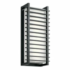 Coupon 🎉 Kichler Lighting Rockbridge Collection 2-light Black LED Outdoor Wall Sconce 🛒