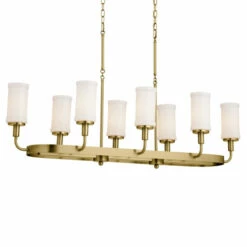 Hot Sale 👍 Kichler Lighting Vetivene 48 Inch 8-Light Linear Chandelier Natural Brass With Opal Glass 😍 -Kichler Lighting Shop unnamed file 2623