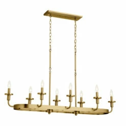 Hot Sale 👍 Kichler Lighting Vetivene 48 Inch 8-Light Linear Chandelier Natural Brass With Opal Glass 😍 -Kichler Lighting Shop unnamed file 2626