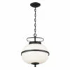 Flash Sale 💯 Kichler Lighting Opal 12 Inch 2-Light Pendant Textured Black With Opal Glass ❤️ -Kichler Lighting Shop unnamed file 2640