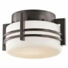 Best deal 💯 Kichler Lighting Pacific Edge Collection 1-light Architectural Bronze Outdoor Flush Mount 😍 -Kichler Lighting Shop unnamed file 2689
