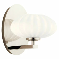 Discount 🌟 Kichler Lighting Pim 1-Light Wall Sconce Polished Nickel ⌛