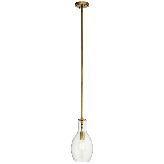 Wholesale π Kichler Lighting Everly 1-Light Mini Pendant Natural Brass π₯° 3 Wholesale π Kichler Lighting Everly 1-Light Mini Pendant Natural Brass π₯°