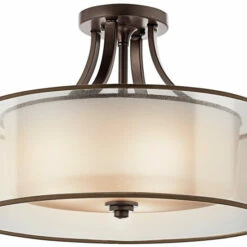 Deals ⌛ Kichler Lighting Lacey Collection 4-light Mission Bronze Semi-Flush Mount 👏 -Kichler Lighting Shop unnamed file 2725