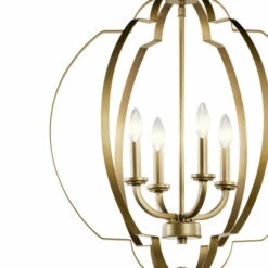 Best Pirce 🎁 Kichler Lighting Voleta Natural Brass 4-Light Large Foyer Pendant 🎁 -Kichler Lighting Shop unnamed file 2803