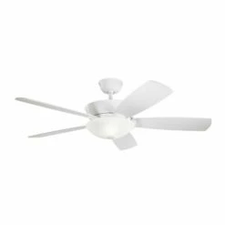 Budget ✨ Kichler Lighting Skye Collection 54-inch White LED Ceiling Fan ❤️