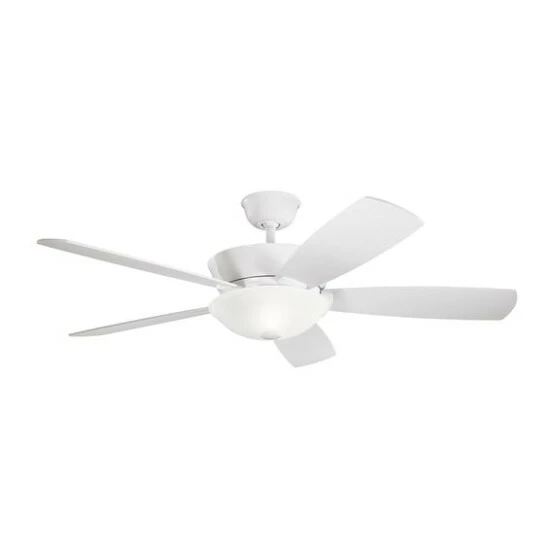 Budget ✨ Kichler Lighting Skye Collection 54-inch White LED Ceiling Fan ❤️ 3 Budget ✨ Kichler Lighting Skye Collection 54-inch White LED Ceiling Fan ❤️