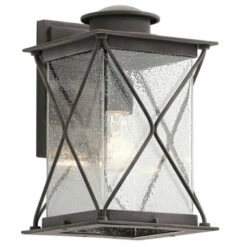 Top 10 😉 Kichler Lighting Argyle Collection 1-light Weathered Zinc Outdoor LED Wall Lantern 😀