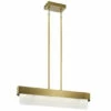 Promo 💯 Kichler Lighting Serene Collection 2-light Natural Brass LED Linear Chandelier 🌟
