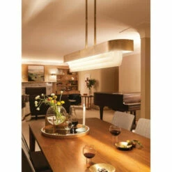 Promo 💯 Kichler Lighting Serene Collection 2-light Natural Brass LED Linear Chandelier 🌟 -Kichler Lighting Shop unnamed file 2876