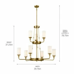 Cheapest 😍 Kichler Lighting Vetivene 39 Inch 9-Light Chandelier Natural Brass With Opal Glass 🔔 -Kichler Lighting Shop unnamed file 288