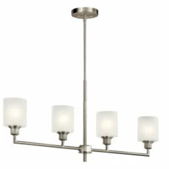 Top 10 🔔 Kichler Lighting Lynn Haven 4-Light Linear Chandelier Brushed Nickel 🎁