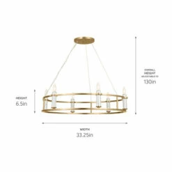 Flash Sale 🎉 Kichler Lighting Rosalind 6 Light Brushed Natural Brass Chandelier - 33.25 🛒 -Kichler Lighting Shop unnamed file 2909