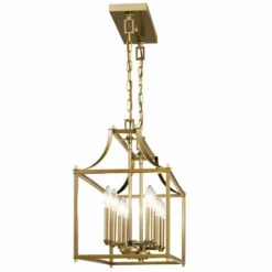New 🔥 Kichler Lighting Morrigan 8-Light Linear Chandelier Natural Brass ✔️ -Kichler Lighting Shop unnamed file 2913