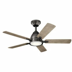 Outlet ⌛ Kichler Lighting Arvada 44-inch LED Ceiling Fan Anvil Iron 🥰 -Kichler Lighting Shop unnamed file 2927