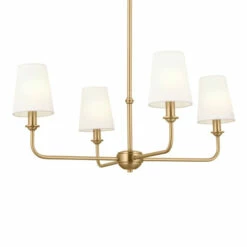 Brand new 👏 Kichler Lighting Pallas 4-Light Brushed Natural Brass Chandelier - 25 In ✨ -Kichler Lighting Shop unnamed file 2935
