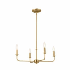 Brand new 👏 Kichler Lighting Pallas 4-Light Brushed Natural Brass Chandelier - 25 In ✨ -Kichler Lighting Shop unnamed file 2936