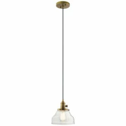 Top 10 🎉 Kichler Lighting Avery Natural Brass 1-Light Mini Pendant 🎉
