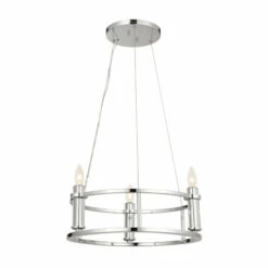 Wholesale 😉 Kichler Lighting Rosalind 3-Light Polished Nickel Mini Chandelier 🥰