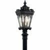 Cheapest ✔️ Kichler Lighting Tournai 3-Light Outdoor Post Light Textured Black 🥰